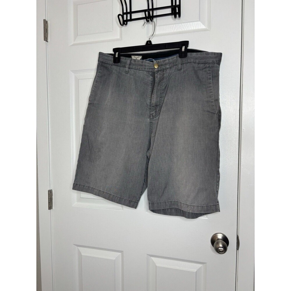 VTG Y2K Size 38 Volcom Gray Hybrid Shorts Surf Skate Casual Walk Shorts